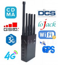  8 Bands Selectable Man-carried GSM 2G 3G 4G Cellphone Lojack WiFi & GPS Jammer ( European version) 