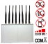 High Power 8 Antennas 16W 3G 4G Mobile phone WiFi Jammer with Cooling Fan