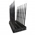 Adjustable All-in-one Desktop Cell Phone Signal 2G/3G/4G + WiFi 2.4G 5.2G 5.8G + All GPS + RC + UHF/VHF Jammer With 18 Antennas