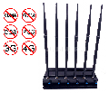 Adjustable 3G/4G High Power Cell phone Jammer with 6 Powerful   Antenna ( 4G LTE + 4G Wimax)