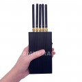 Portable 5 Bands RC Jammer Wireless WiFi/Bluetooth(433, 315, 868, 915MHz, 2.4 GHz)