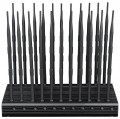 World First 22 Antennas Mobile Phone Jammer WiFi GPS UHF VHF RC All-in-one Signal Blocker with Remote Control