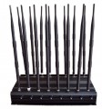 Front face of the Universal Adjustable High Power 16 Antennas 3G 4G Phone Jammer &WiFi UHF VHF GPS Lojack All Bands Signal Blocker