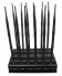 Newest 12 Antennas Powerful Cell Phone 3G 4G WiFi GPS VHF UHF LoJack All Bands Signal Jammer with Power Adjustable